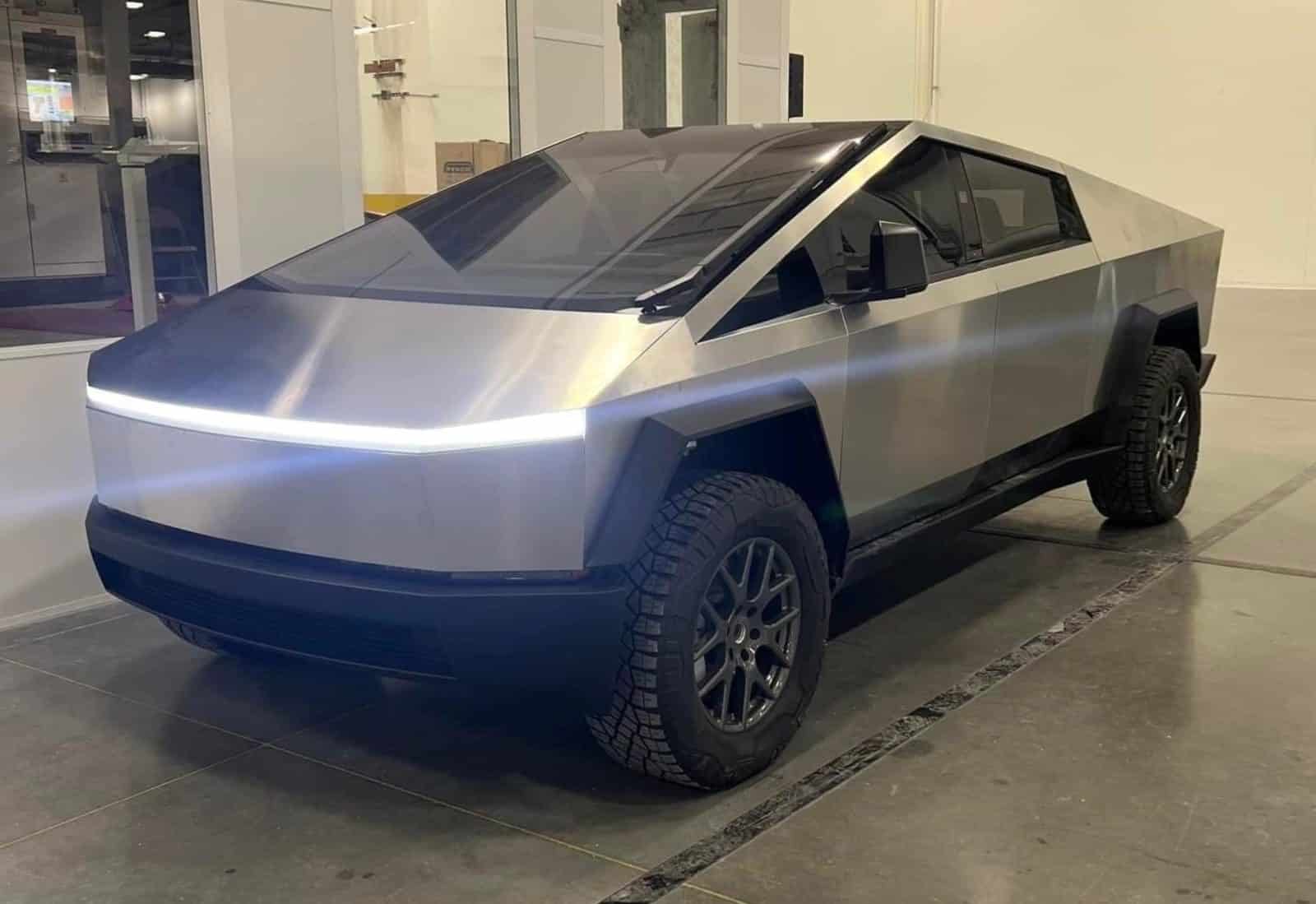 New Tesla CyberTruck photos and video leaked