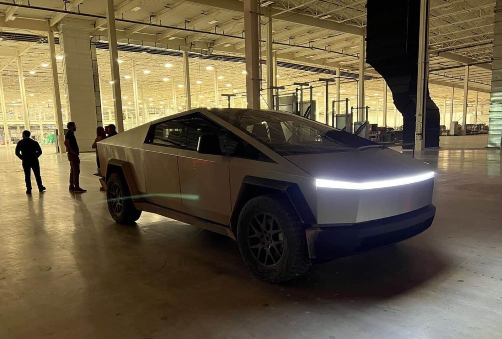New photos of the Cybertruck after Joe Rogan takes it for a spin