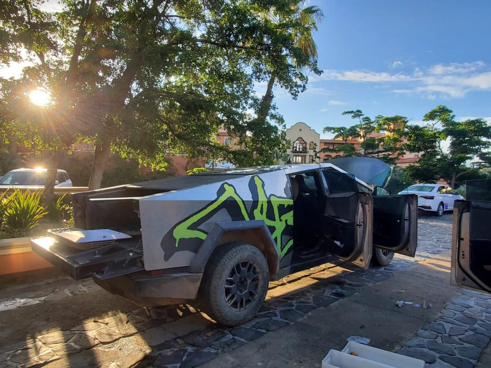 Tesla Cybertruck in Baja Mexico Cabo San Lucas