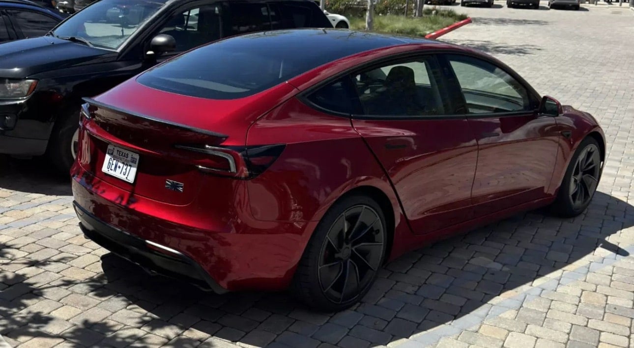 Tesla Model 3 Performance. Credit: @BooDev
