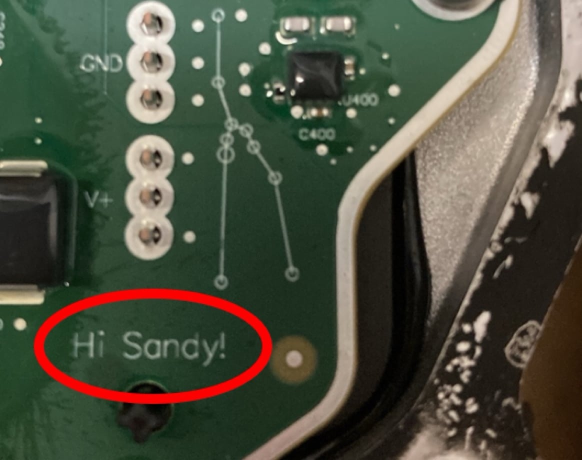 Tesla's Cybertruck Circuit Board Features Playful Easter Egg for Sandy Munro