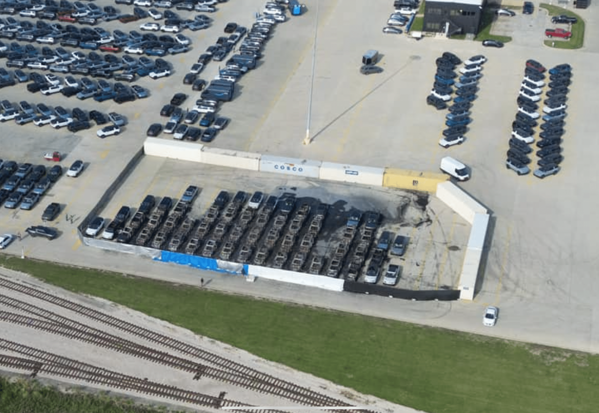 Fire Damages Over 50 Rivian EVs at Illinois Factory Parking Lot