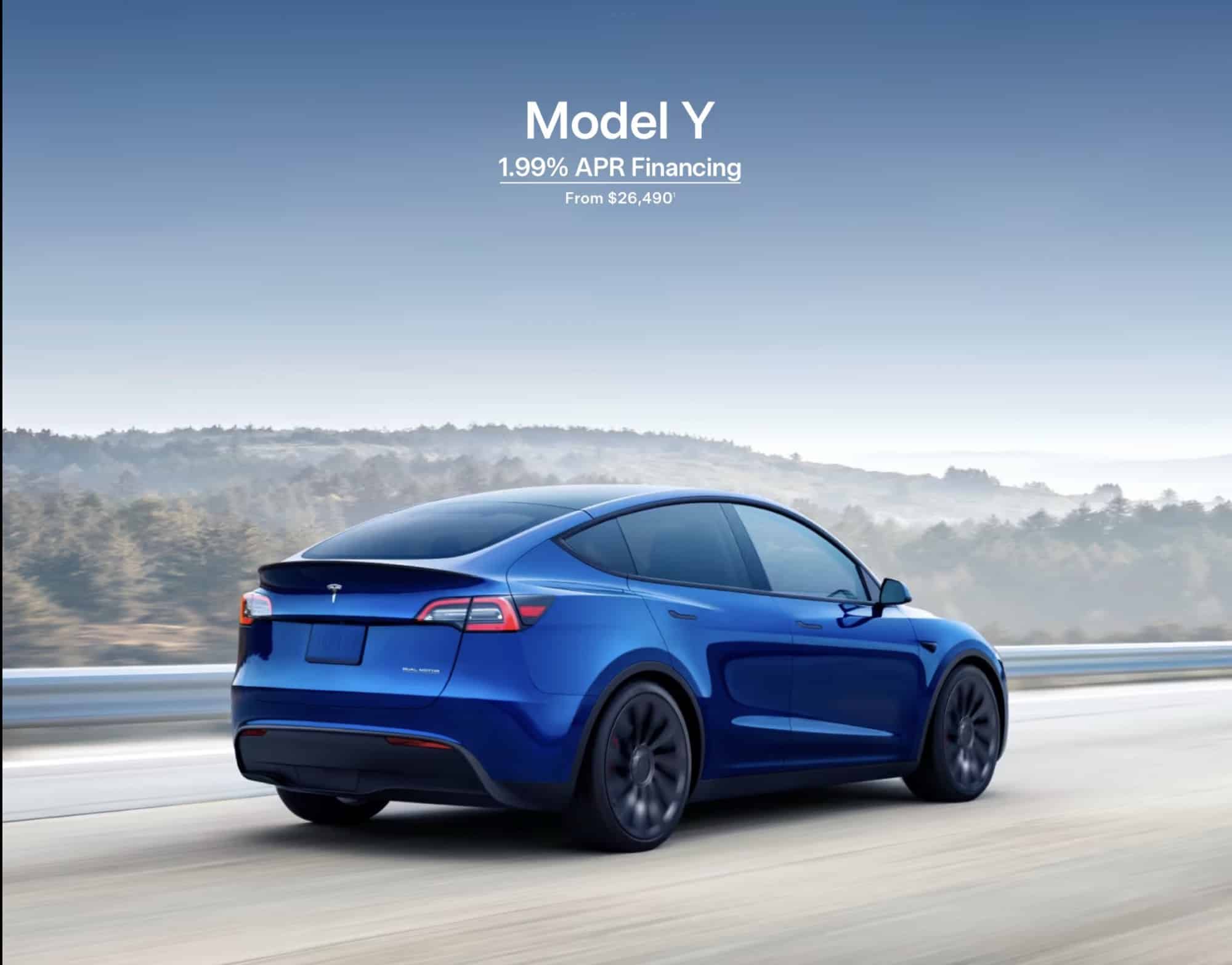 Tesla Extends 1.99% Financing Offer on Model 3 and Model Y