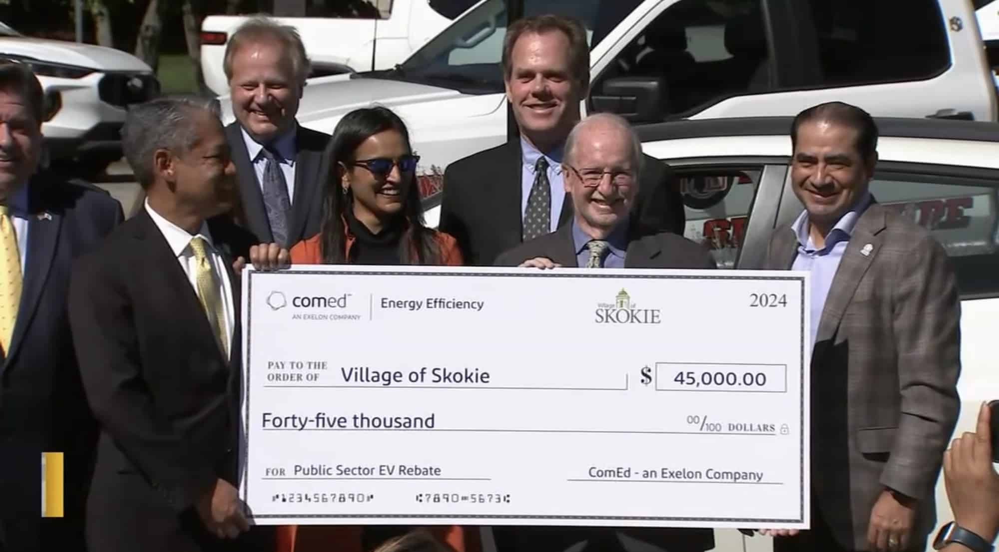 ComEd Boosts Skokie's EV Fleet Transition with $45,000 Rebate