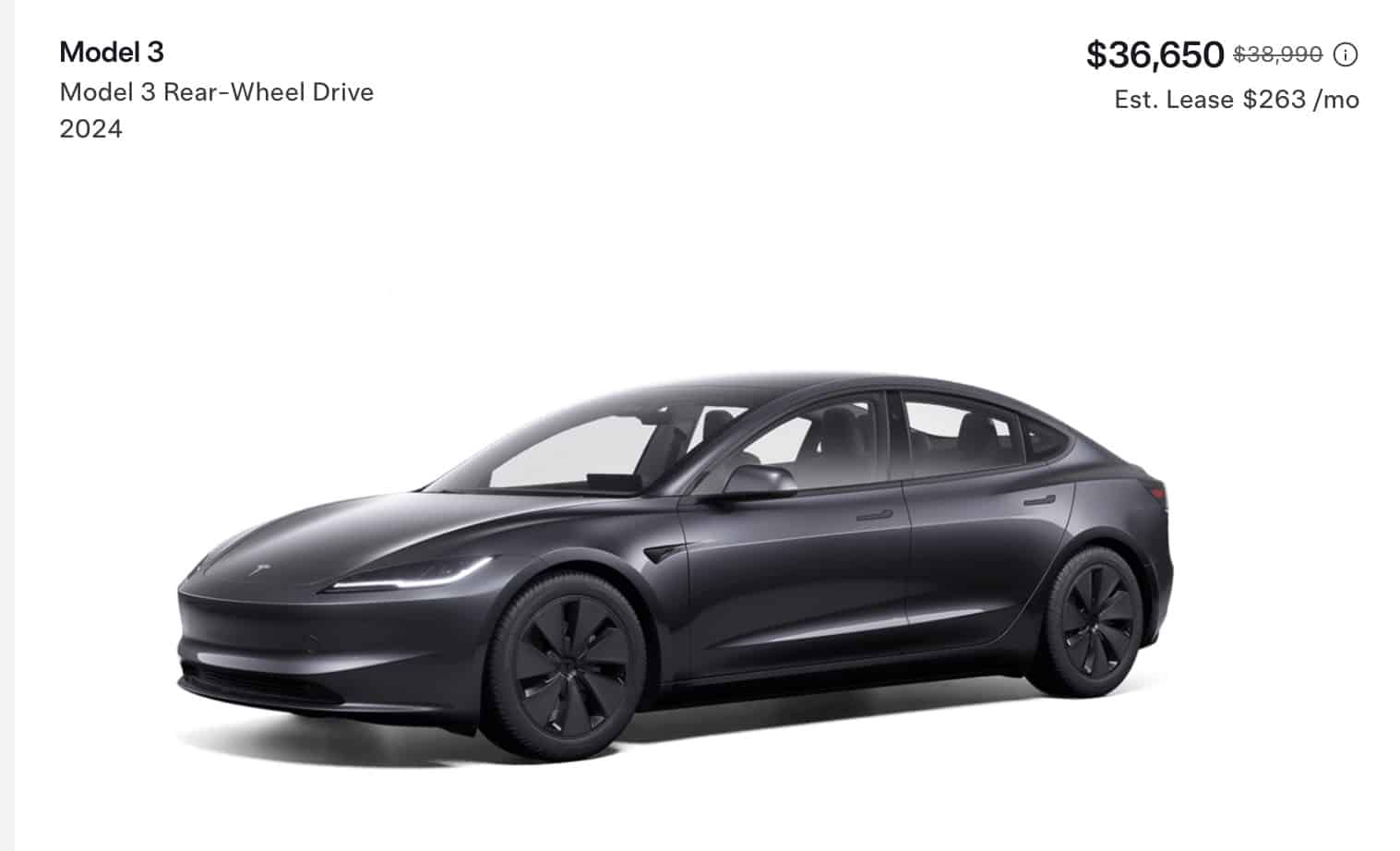 Tesla Streamlines Model 3 Lineup, Offers Killer Lease Deal on Standard Range