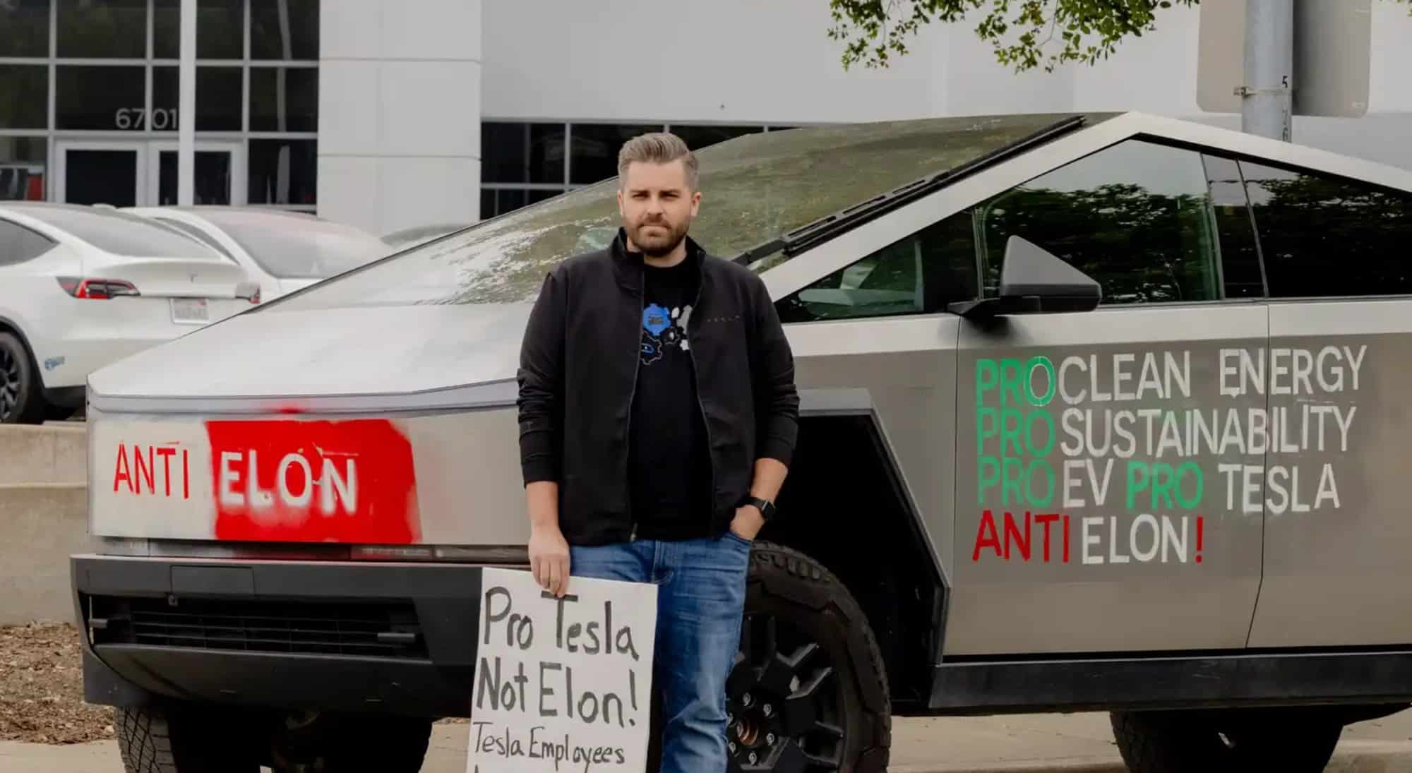 TESLA WORKER FIRED AFTER PROTESTING ELON MUSK’S LEADERSHIP WITH ANTI-ELON WEBSITE