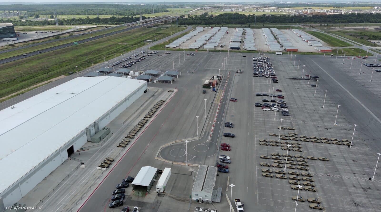 Tesla Cybercab Outbound Lot Hits Its Fullest Yet at Giga Texas